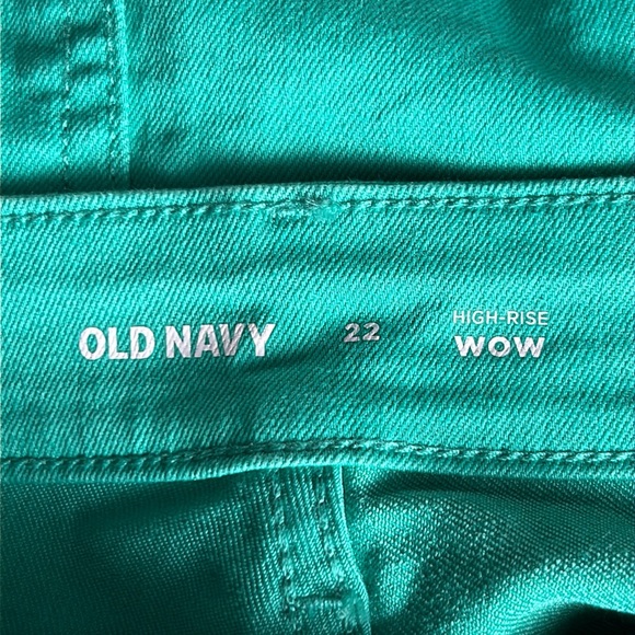 NWT Old Navy the teal world high waisted WOW Jean shorts size 22 - Picture 7 of 9